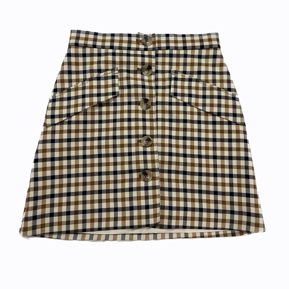 H&M Plaid High Waist Mini Skirt - NWT